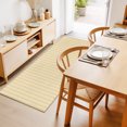 thumbnail image 2 of 2'x6' Rug Runners for Hallways Kitchen, Yellow Stripes Non Slip Entryway Beside Floor Carpet Runner, Modern Vertical Striped Geometric Simple Washable Laundry Room Bedroom Throw Rugs Mat, 2 of 8