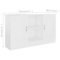 thumbnail image 4 of vidaXL Sideboard White 120x30.5x70 cm Engineered Wood, 4 of 5