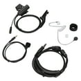 thumbnail image 2 of Throat Microphone Headset, U94 PTT Adapter Cable Hands Free High Tenacity  For DP4400, 2 of 8
