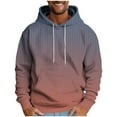 thumbnail image 2 of M-4X Big & Tall Hoodies for Men with Pocket Plus Size Fleece Lined Sweatshirts Pullover Gradient Stripe Printed Thermal Warm Athletic Hoodie Tops, 2 of 5