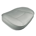 thumbnail image 1 of Funda de cojín Zulema para coche piel sintética impermeable 55cm x 53cm Protector gris, 1 of 8