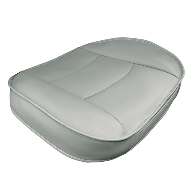 Funda de cojín Zulema para coche piel sintética impermeable 55cm x 53cm Protector gris