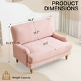 thumbnail image 5 of Bezseller 47" Oversized Accent Chair for Living Room, Pink, 5 of 10