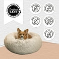 thumbnail image 6 of Best Friends by Sheri Original Calming Donut Dog and Cat Bed, Shag Faux Fur, Oyster, Medium (30x30") - Helps Provide Anxiety Relief for Pets, 6 of 8