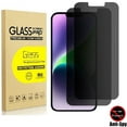 thumbnail image 1 of 2 Pack iPhone 14 Plus Privacy Screen Protector 6.7 Inch, 9H Anti Spy Dark Tempered Glass Screen Protector for iPhone 14 Plus, Easy Installation, Bubble Free, 1 of 9