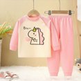 thumbnail image 2 of NOLDARES Baby Toddler Boys Outfits 2 Piece Printed Long Sleeve Pullover Top Thick Sweatpants Round Neck Casual Fall Clothes Set Size:6-12 M,Pink, 2 of 9