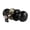 Black-2-Passage, variant on Passage Doorknob Oil Rubbed Bronze 2 Pack Interior Round Rosette Classic Colonial