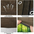 thumbnail image 5 of HOMEYA 10x3.3ft Sun Shade Cloth Privacy Screen Fabric With Grommets UV-Blocking Outdoor Canopy for Pergola Patio Garden Backyard, Brown, 5 of 9