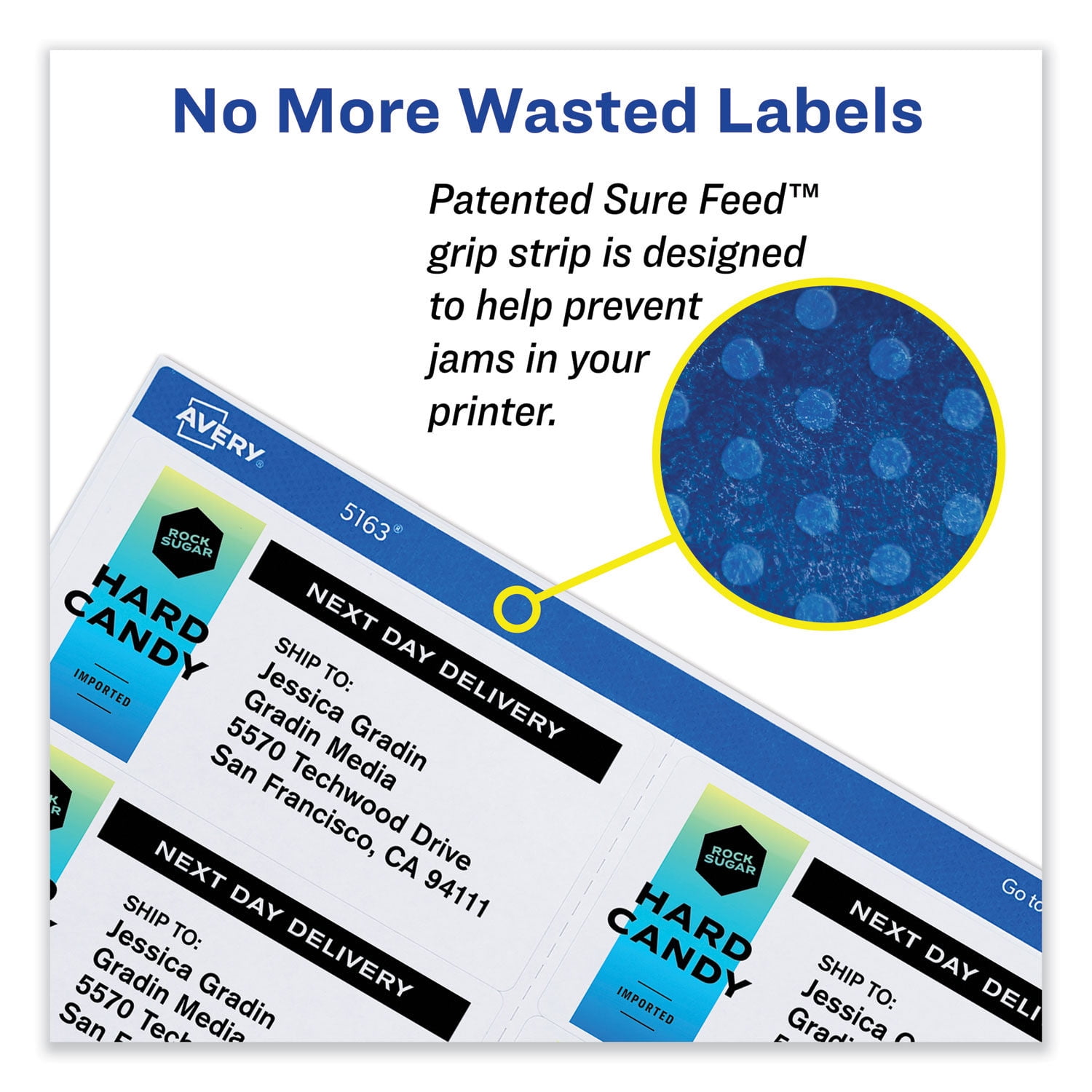 Avery-1PK Removable Multi-Use Labels, Inkjet/Laser Printers, 1 x 2.63, White, 30/Sheet, 25 Sheets/Pack