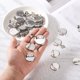thumbnail image 4 of 50 Piezas de Bandejas Redondas Vacías para Broches de Plata con Clip de Cocodrilo y Pin, Broche Metálico para Corsage (15mm/0.6"), 4 of 7
