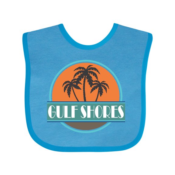 Inktastic Gulf Shores Alabama Vacation Boys or Girls Baby Bib