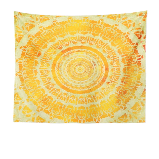 Tapicería de pared con diseño de mandala, 150 x 130 cm, microtela de fibra
