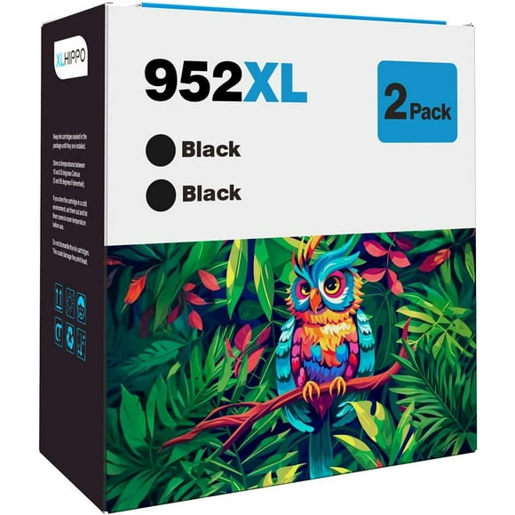 TRAHOO-952XL Black 2 Pack with Chip Upgrade Device Compatible for HP 952XL Black Ink Cartridges | HP 952 XL Ink cartridges for HP Printers: OfficeJet Pro 8710 7740 8720 8715 8210 7720 8702 8730 8740