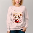 thumbnail image 4 of Women's Christmas Pattern Crew Neck Pullover Cozy Clothes Autumn Winter, 4 of 11