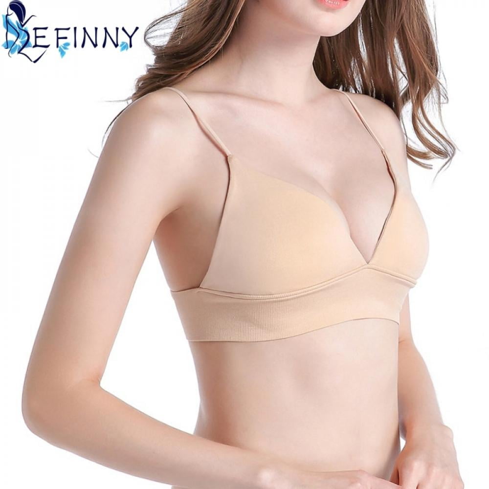 Spdoo Push Up Bra for Young Girl Women Gel Support Padded Side Plunge  Smoothing Underwire Bra Super Boost A B Cup Bra 