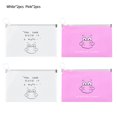 thumbnail image 1 of ziyahi Mask Holder Bag Jewelry Rings Earrings Masks Storage PP Pouch Cartoon Design 2pcs White 2pcs Pink, 1 of 1