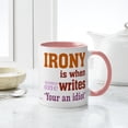 thumbnail image 6 of CafePress - Irony Your You're Mugs - 11 oz Ceramic Mug - Novelty Coffee Tea Cup, 6 of 6