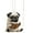 A, variant on Acrylic Car Mirror Ornament with Pug Dog Design, Multi - functional for Car Interior, Keychain and Bag Charm Use