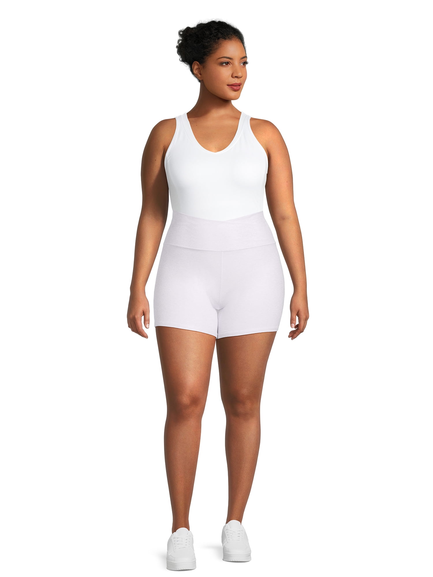 Andrew Marc Women's Bike Shorts - High Waisted With Pockets, Black, Large - View #11