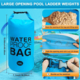 thumbnail image 3 of Pool Step Weights, Pool Ladder Weights for Above Ground Pools, Waterproof Sand Bags for Pool Steps 10Lx2PCS Blue, 3 of 7