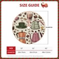thumbnail image 3 of Kdxio Vintage Coffee Print Christmas Tree Skirt Christmas Xmas Tree Skirts Mat for New Year Holiday Christmas Party Decorations-36", 3 of 7