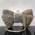 thumbnail image 2 of StyleSack New Bow Rhinestone Evening Clutch for Women, Metal Crystal Handheld Purse - Formal Party Gala Prom Bag, 2 of 10