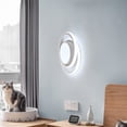 thumbnail image 5 of Lámpara de techo LED redonda de 32 W, moderna, ideal para pasillo, dormitorio, baño, cocina y salón, blanco frío, 27 cm de largo., 5 of 5