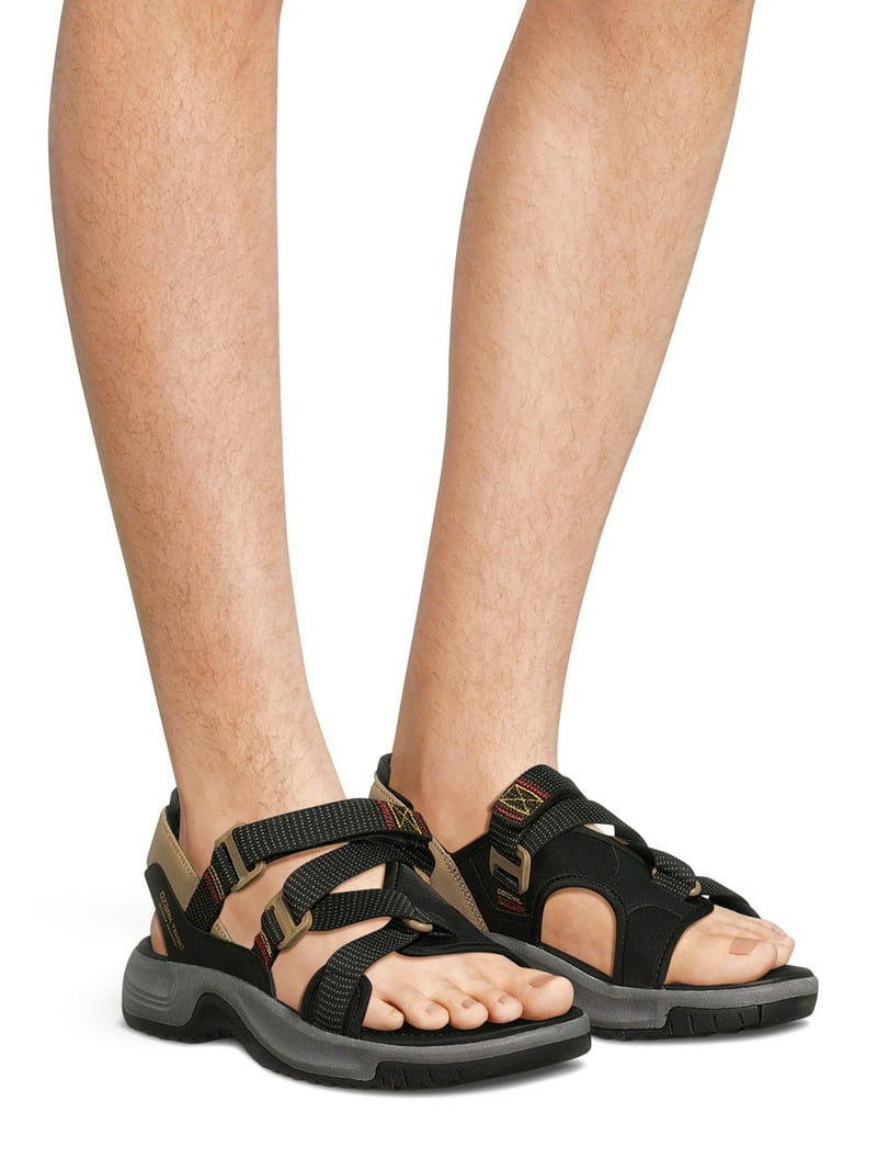 新作【 】 Toe Cross Strap Flat Sandals for Men Ozark Trail Men's Trek Cross Strap Sandal - Walmart.com