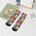 thumbnail image 7 of Pofeuu Trendy Colorful Pineapples Print 30cm Socks, Adult Running Hiking Socks for Youth and Adult, 7 of 7