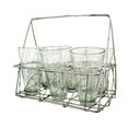 thumbnail image 2 of Rectangular Galvanized Wire Caddy with Six Glasses, 2 of 2