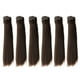 thumbnail image 1 of Uxcell 15 cm trenzas de cabello para muñecas, 6 piezas de pelucas de cabello sintético lacio, castaño oscuro, 1 of 5