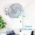 thumbnail image 3 of New Mini Fan Super Quiet Smart Clip Fan Automatically Swing 8-inch Plug-in Charging USB Dual-use Long Battery Life Electric Fan Desktop Multiple Scenarios Suitable for High-value Gifts for Girls, 3 of 4