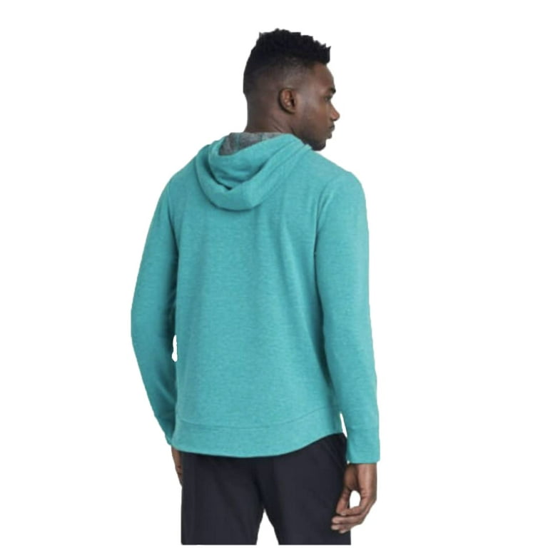 All in Motion Men's Soft Gym Full-Zip Hooded Sweatshirt - (as1, alpha, m,  regular, regular, Turquoise, Medium) 