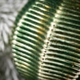 thumbnail image 2 of Gold Green Textured Ornaments Multicolor 4"H Glass Set of 3, 2 of 3