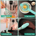 thumbnail image 3 of Kcpolre 35Pcs Kitchen Cooking Utensils Set - Complete Baking & Cooking Essentials with Holder, Egg Whisk, Separator, Measuring Cups & Spoons - BPA-Free Silicone & Stainless Steel, 3 of 10