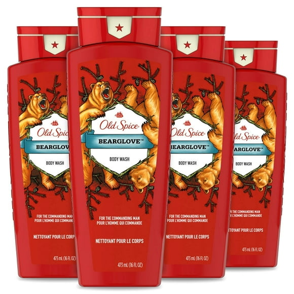 Gel de baño Old Spice Wild Collection Bearglove 473 ml x4