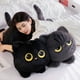 thumbnail image 3 of YiJuHui Cuddly Black Cat Plush Pillow Doll for Adults, Long Body Leg Hugging Sleeping Aid, Soft Stuffed Animal Toy for Stress Relief and Comfort, 3 of 5