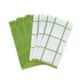 thumbnail image 2 of T-fal Solid and Check Parquet Kitchen Towel, Six Pack, Green, 2 of 7