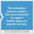 thumbnail image 6 of Life Extension Carnosine 500mg - L-Carnosine Supplement for Anti Aging, Energy, Eye and Heart Health - Non-GMO, Gluten-Free, Vegetarian - 60 Capsules, 6 of 10