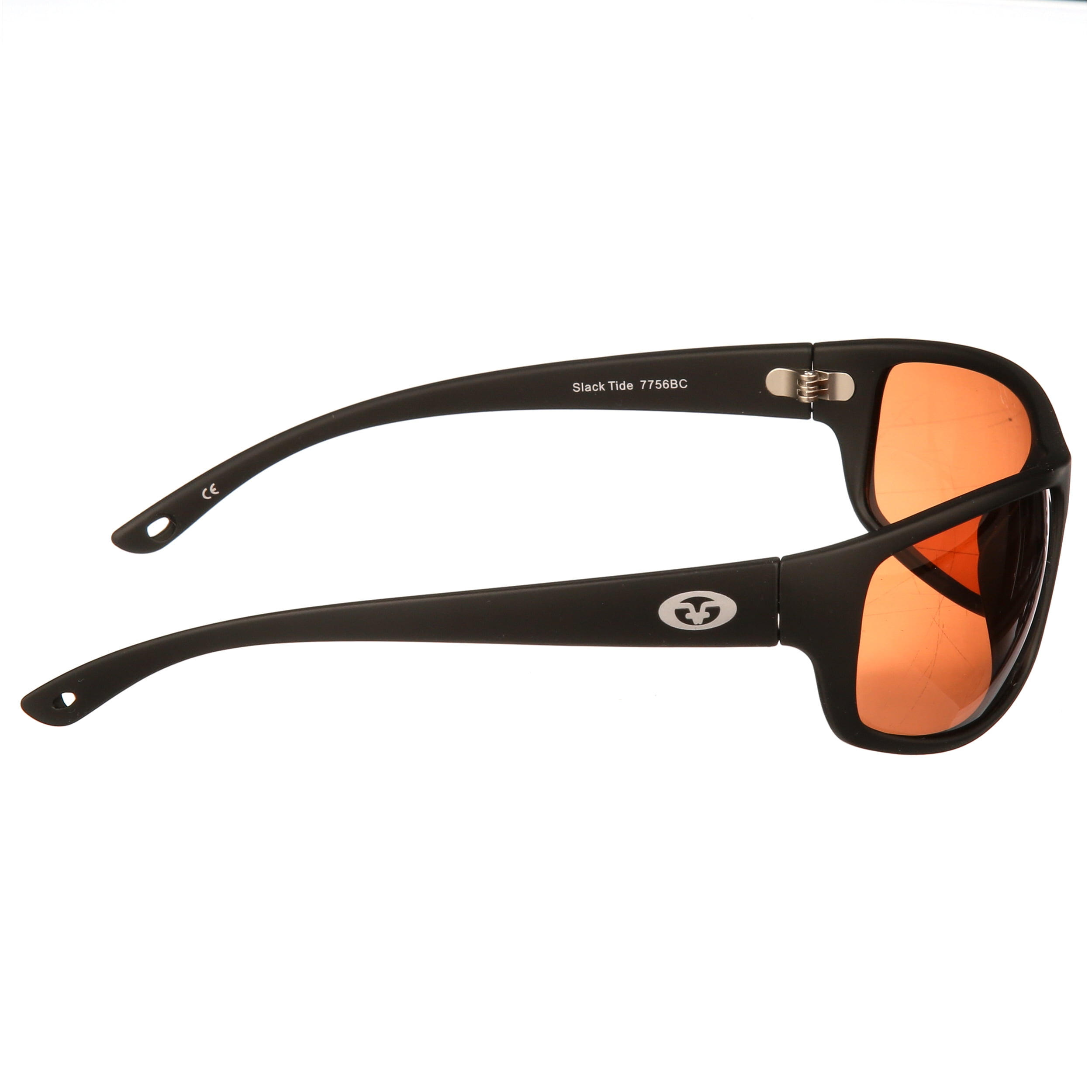 Flying Fisherman Slack Tide Polarized Sunglasses Unisex Matte Black Frame Copper Lens