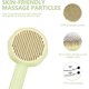 thumbnail image 3 of Sunflower Shaped Cat Brush for Dog (Green), Cat Comb Beauty Brush for Dog Pet Brush, Pet Brush Tool with Cleaning Button, for Removing loose undercoat and matted hair, 3 of 5