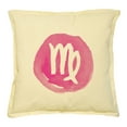 thumbnail image 1 of Virgo Zodiac Icon Printed Khaki Decorative Pillows Cover Case VPLC_02 Size 18x18, 1 of 1