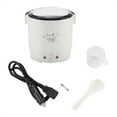 thumbnail image 4 of Electric Rice Cooker For Cars Food Steamer Portable Rice Cooker Electric Food Steamer 12V 100W 1L Electric Portable Multifunctional Rice Cooker Food Steamer For Cars White, 4 of 8