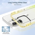 thumbnail image 3 of iPhone 13 Pro Case With Built-in Screen Protector, Rosebono Hybrid Gradient Transparent Soft TPU Clear Skin Cover Case For iPhone 13 Pro (Yellow), 3 of 5