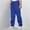 Blue, variant on BRGZLK Kids Joggers Sweatpants Boys Girls Fashion Solid Color Casual Elastic Waist Drawstring Strap Straight Leg Sports Long Pants with Pocket Khaki 5-6 Years