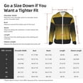 thumbnail image 6 of Goofa Gold Glitter Gradient Printed Women's UPF 50+ Sun Protection Hoodie Jacket Lightweight Long Sleeve Sun Shirt for Women with Pocket Hiking Outdoor-X-Large, 6 of 9
