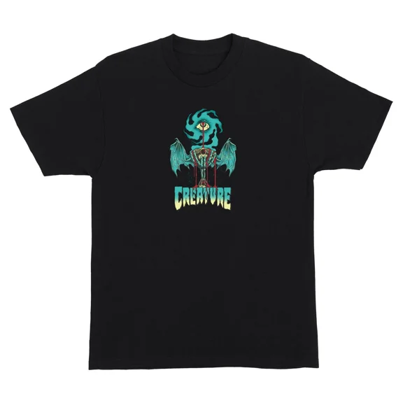 VINTAGE Creature Skateboards Shirt Goblet Black