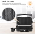 thumbnail image 5 of Panini Maker, 2 Slice Panini Press Grill, Electric Sandwich Maker Non-Stick Coated Plates, Opens 180 Degrees for Cooking Breakfast Snacks, 5 of 6