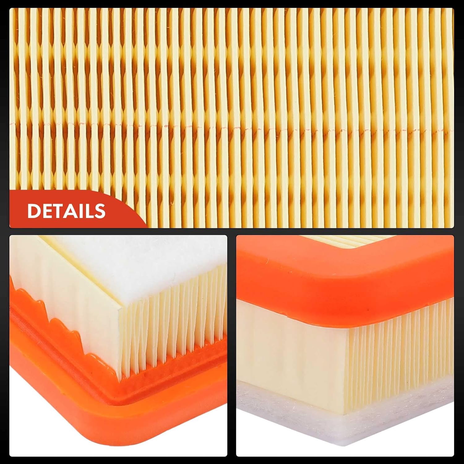 A-Premium 2-PC Engine Air Filter Compatible with Buick Envision 2016 2017 2018 2019 2020, Flexible Panel, Replace# 22971580