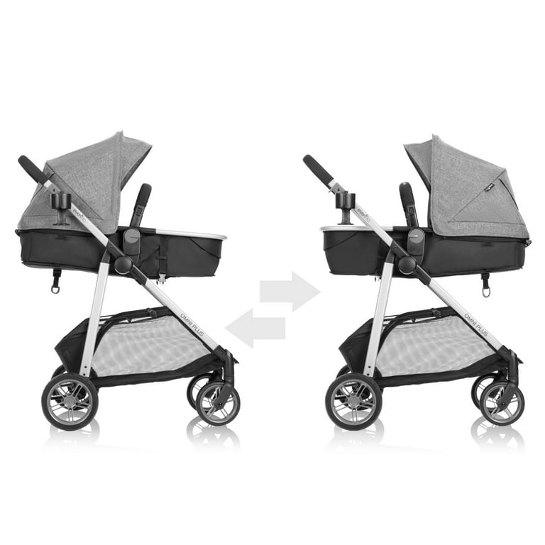 Reversi Stroller Evenflo Stroller Amazon Evenflo Omni Plus Travel System  With LiteMax Infant Car Seat, Mylar Gray